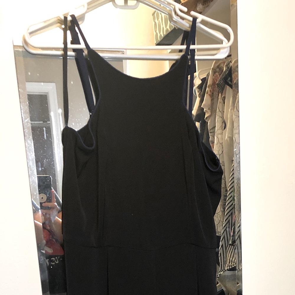 Black Jumper with Electric Blue detailing